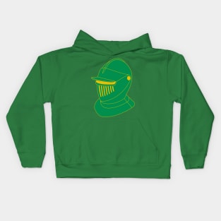 16th century helmet (green) Kids Hoodie